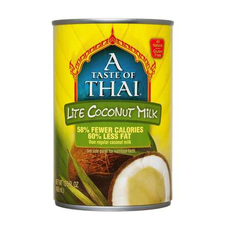 A TASTE OF THAI Lite Coconut Milk, PK12 8013